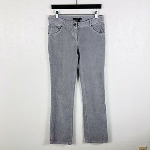 Zara Basic Size 8 Light Gray Corduroy Pants